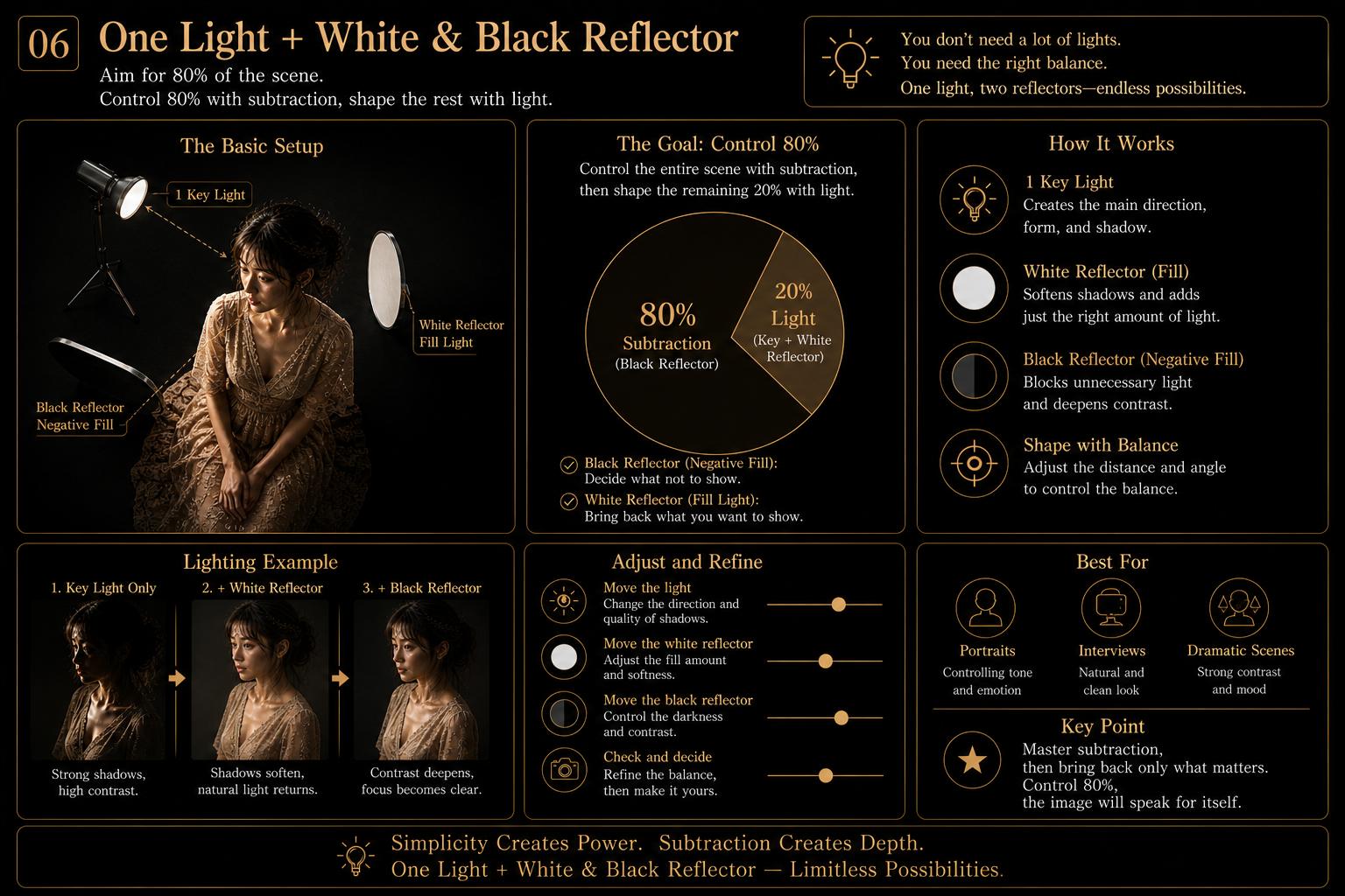 One-light subtractive setup diagram